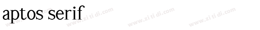 aptos serif字体转换